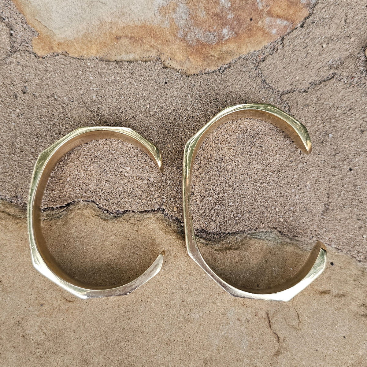 Medium Modern Warrior Unisex Brass Bracelet