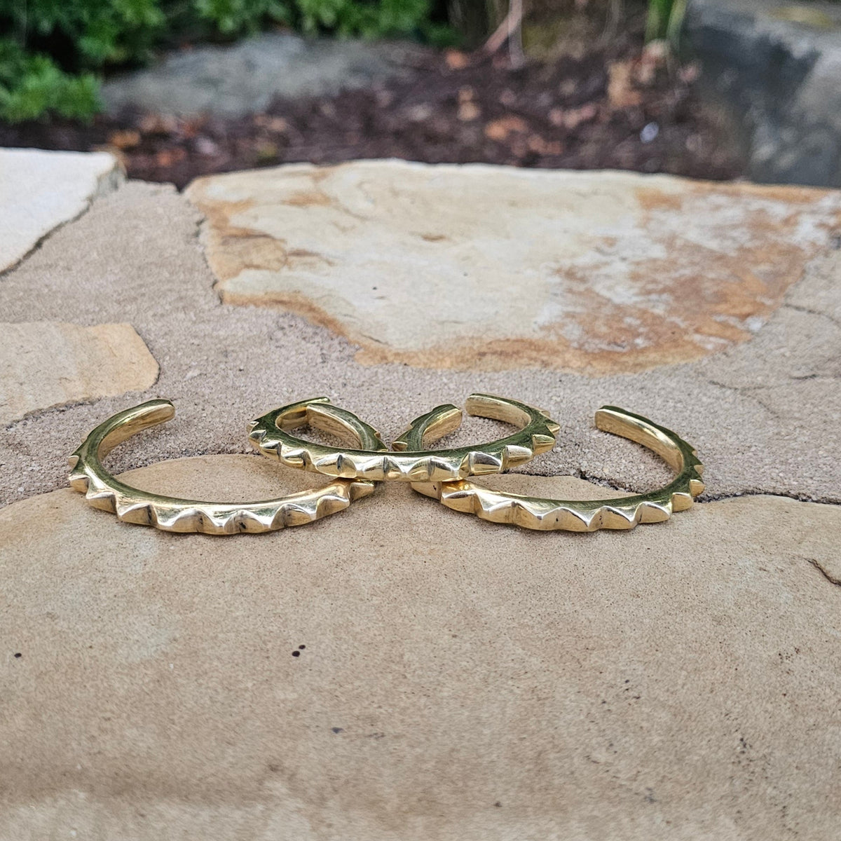 Smooth Sunshine Unisex Brass Cuff