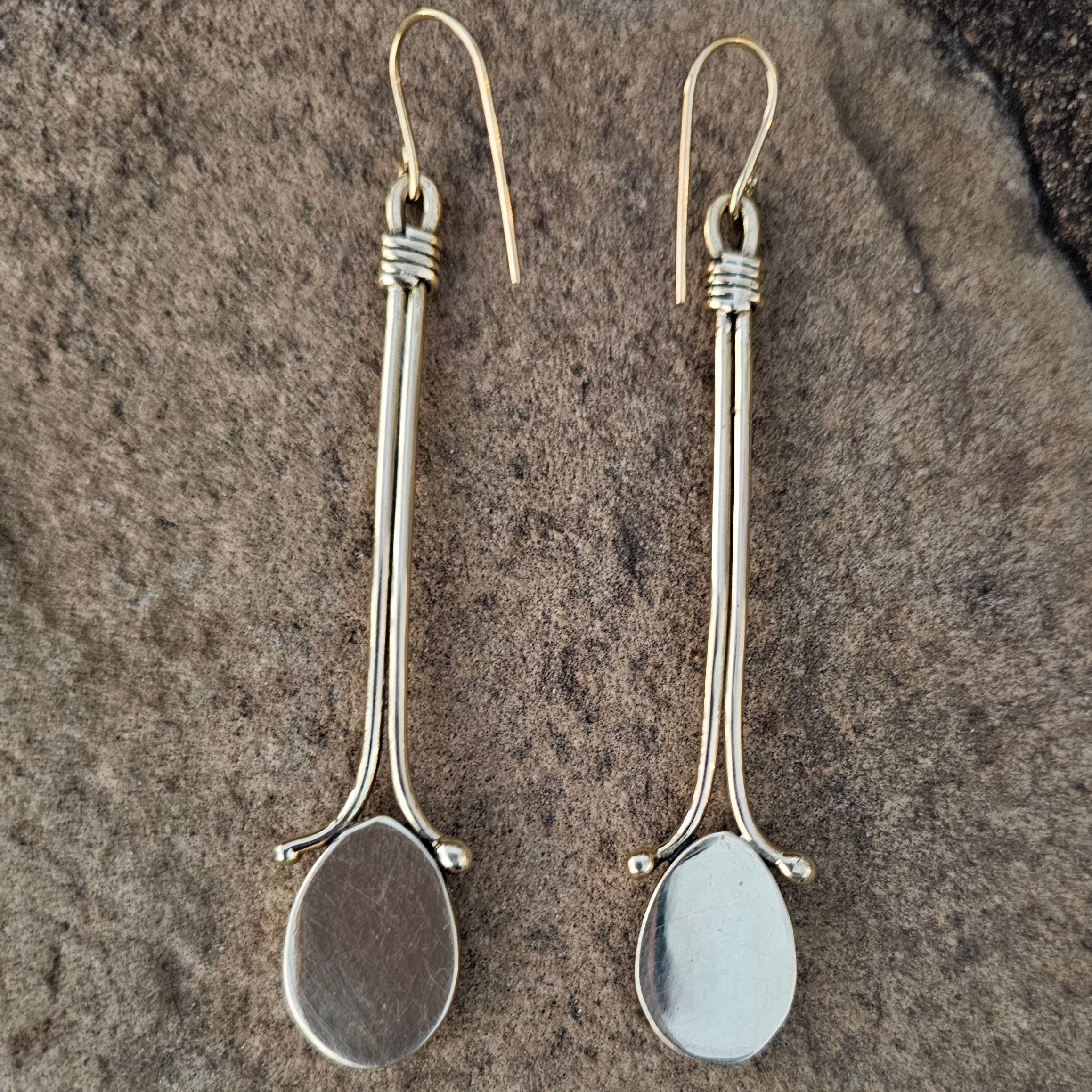 Closed Filigree Cowrie Shell Earrings