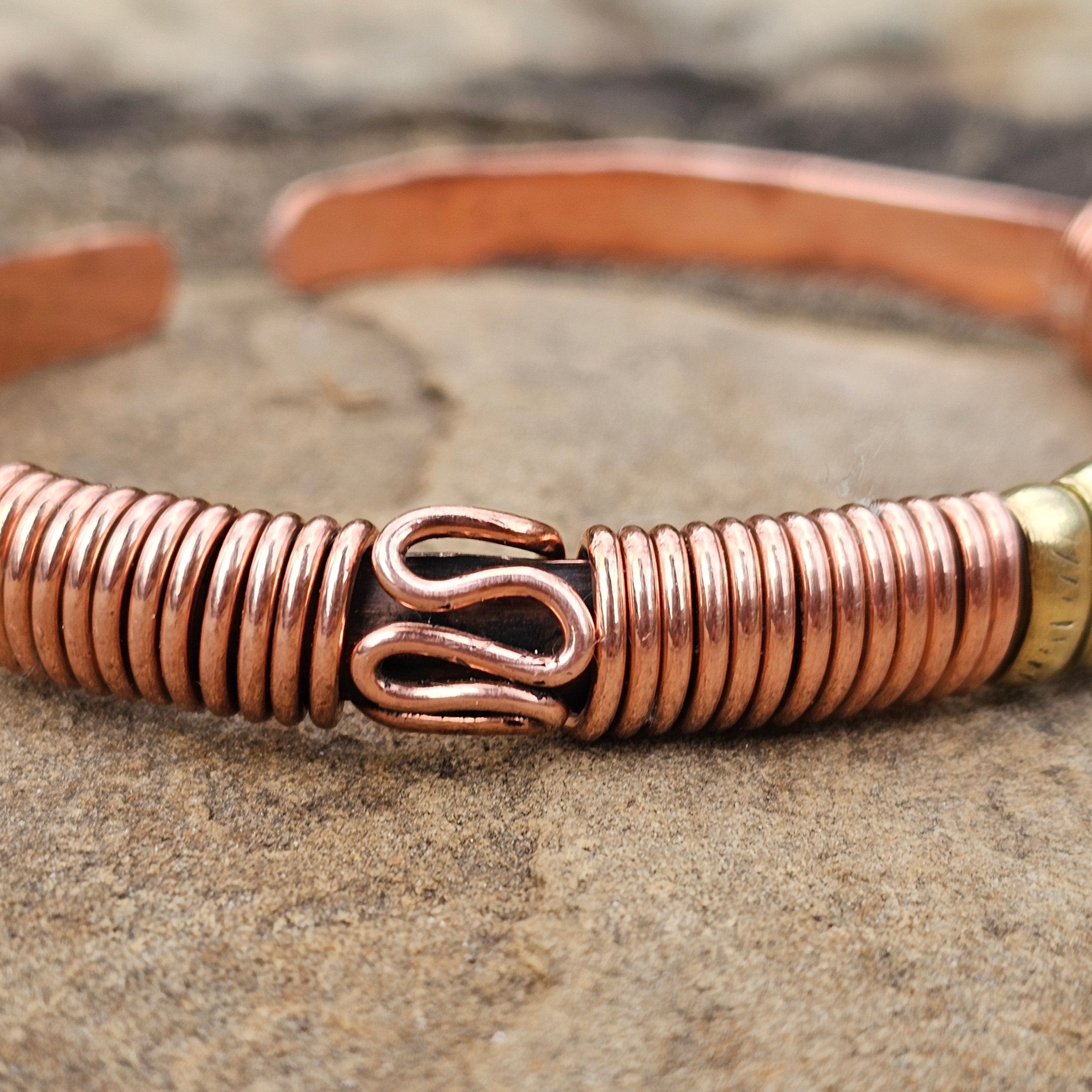 Copper Wrap Design Unisex Bracelet