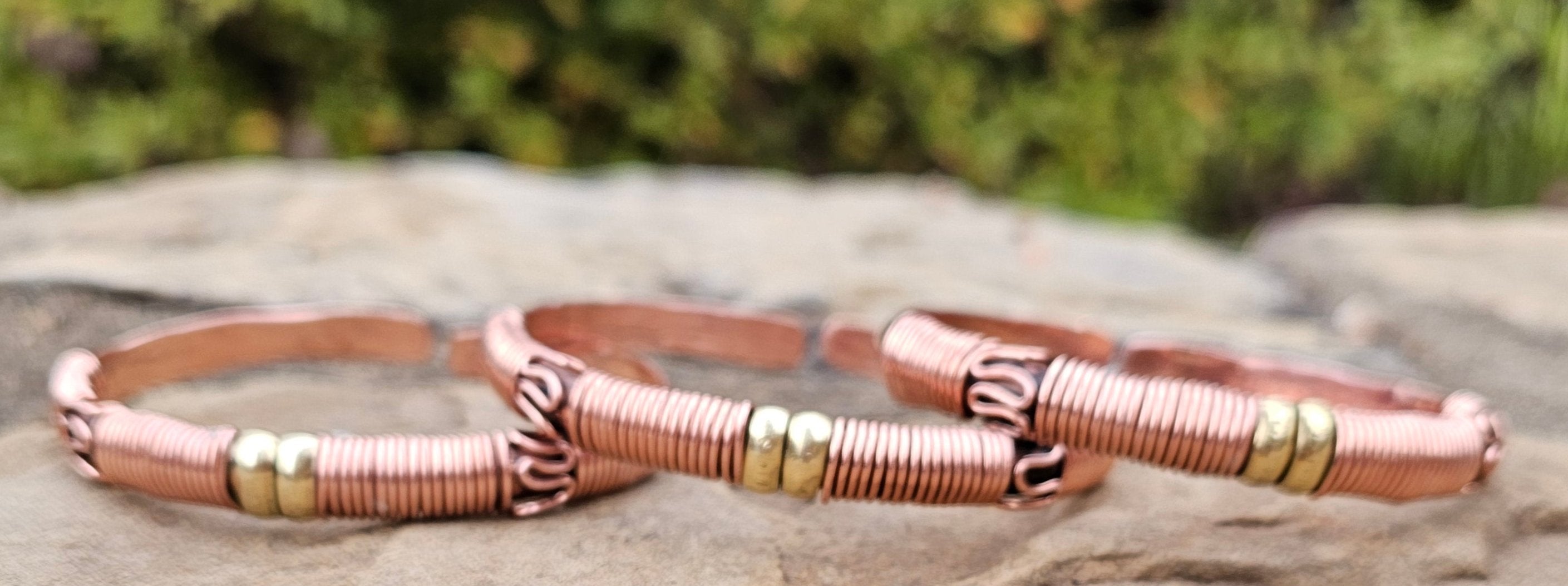 Copper Wrap Design Unisex Bracelet