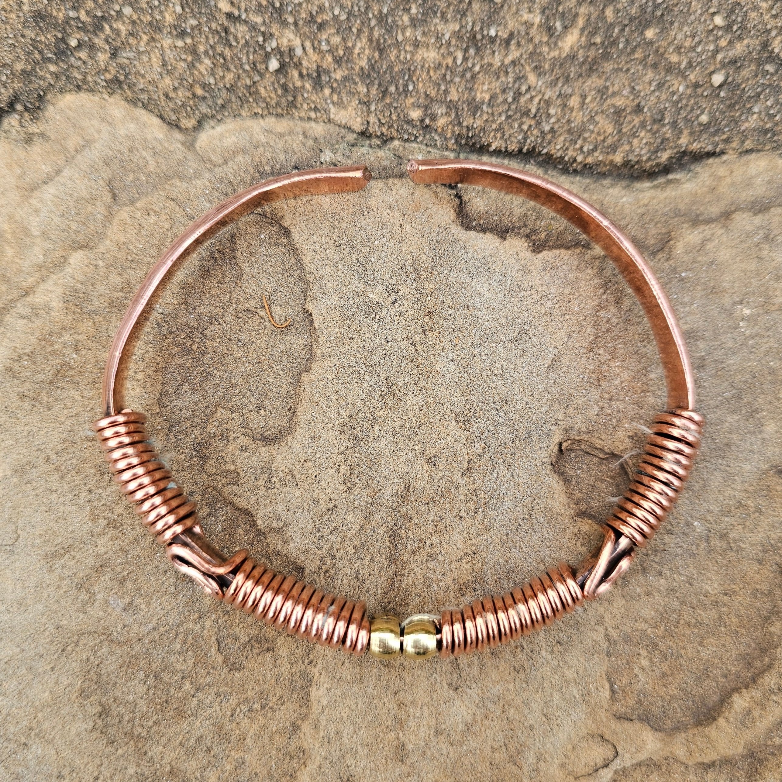 Copper Wrap Design Unisex Bracelet