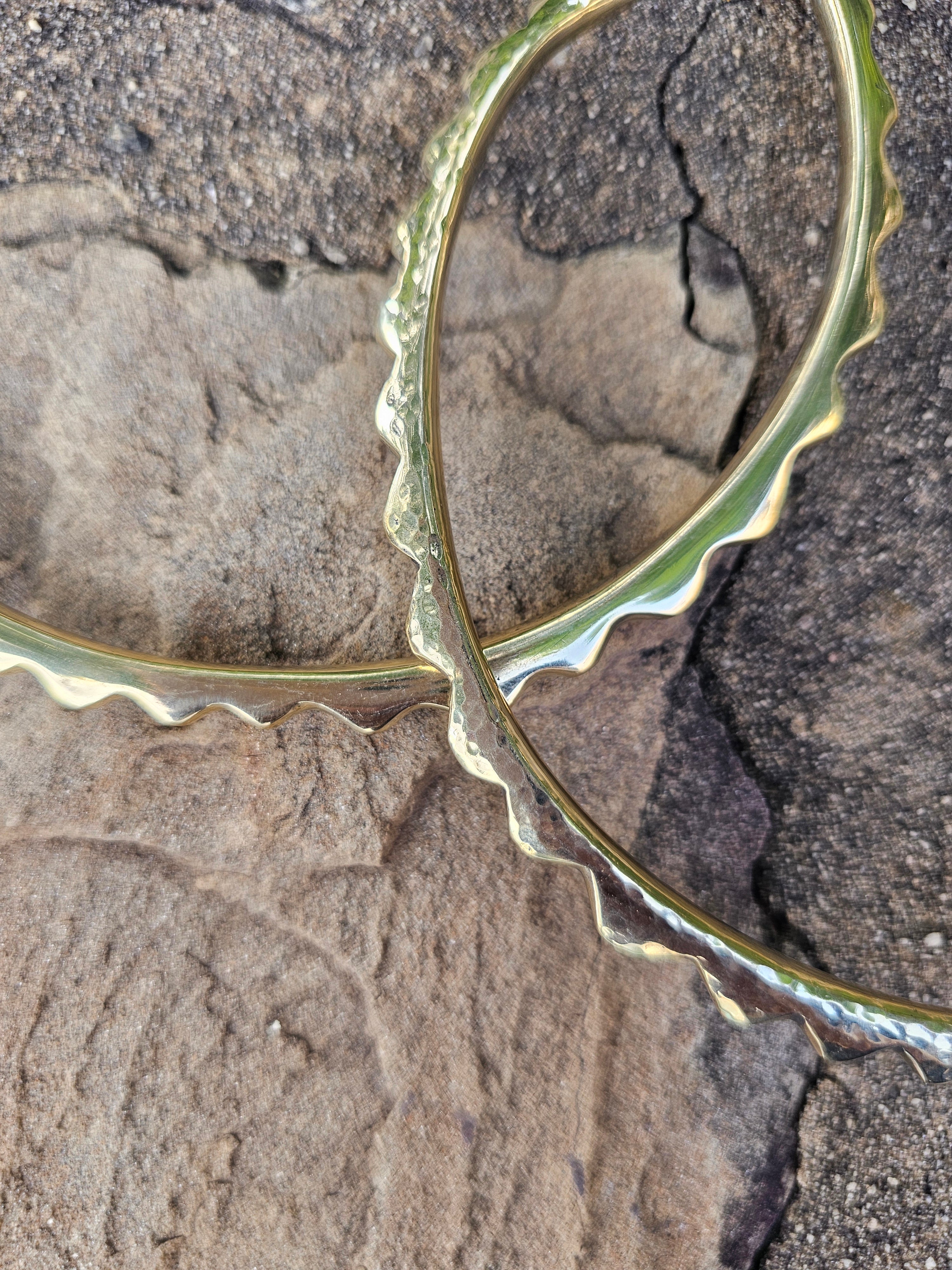 Hammered Sunshine Brass Choker
