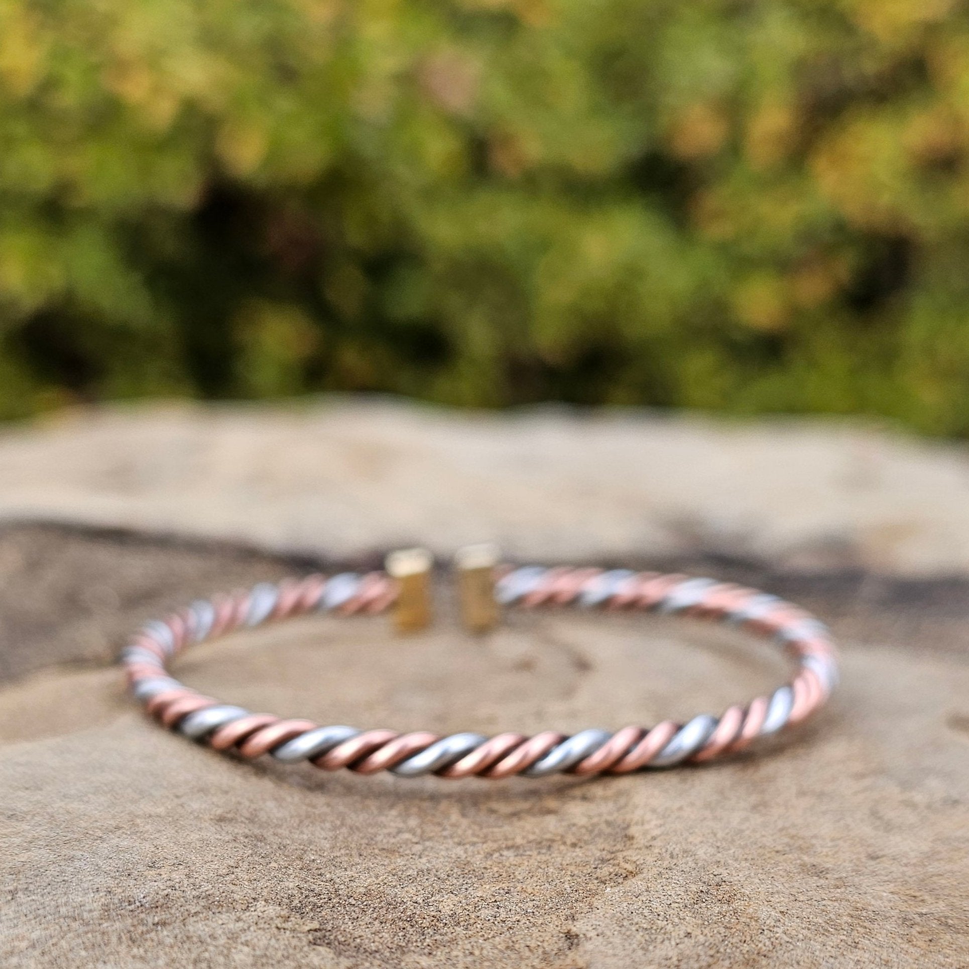 Thin Twist Copper & Aluminum Unisex Bracelet