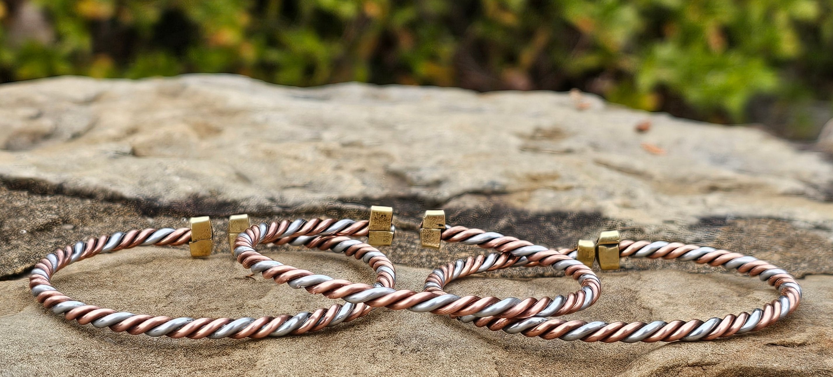 Thin Twist Copper & Aluminum Unisex Bracelet