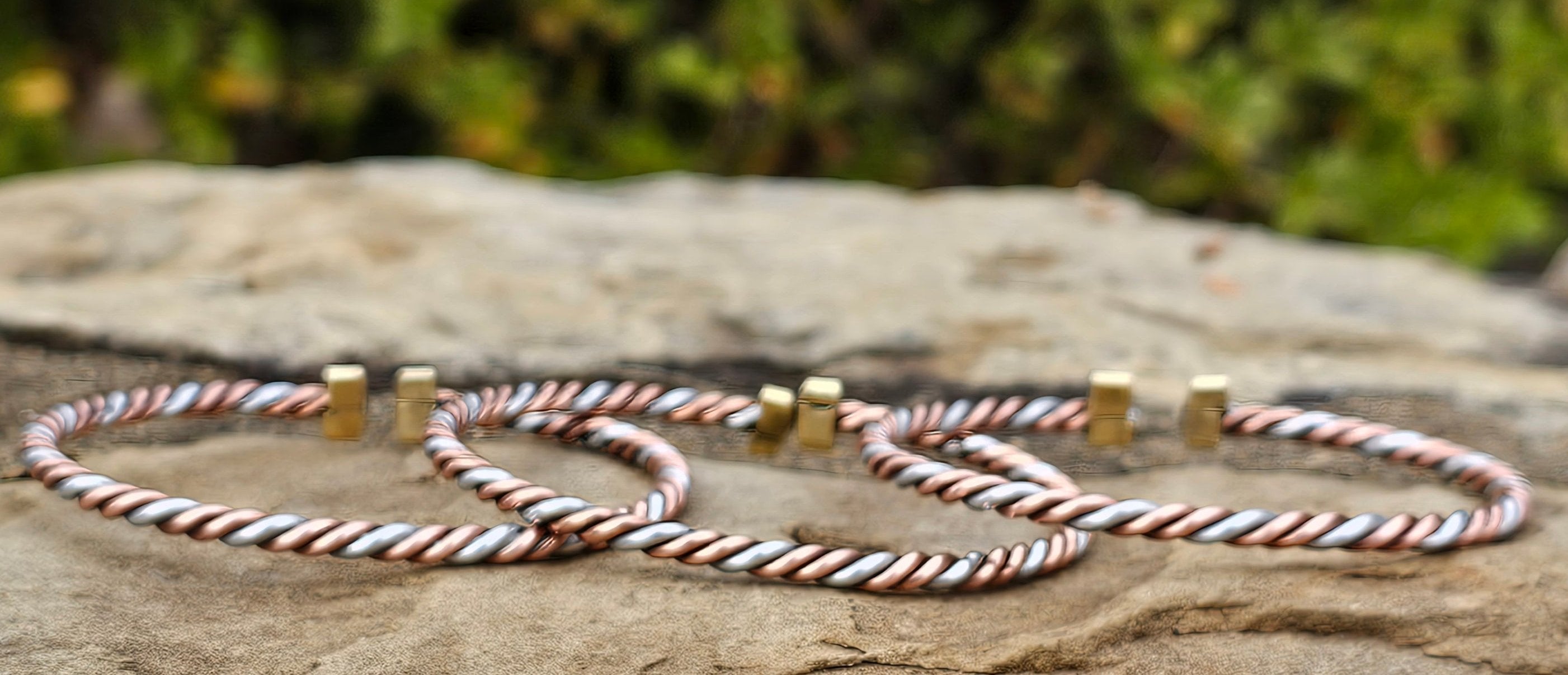 Thin Twist Copper & Aluminum Unisex Bracelet
