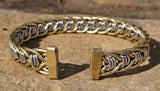 Dual Tone Brass and Aluminum Bracelet