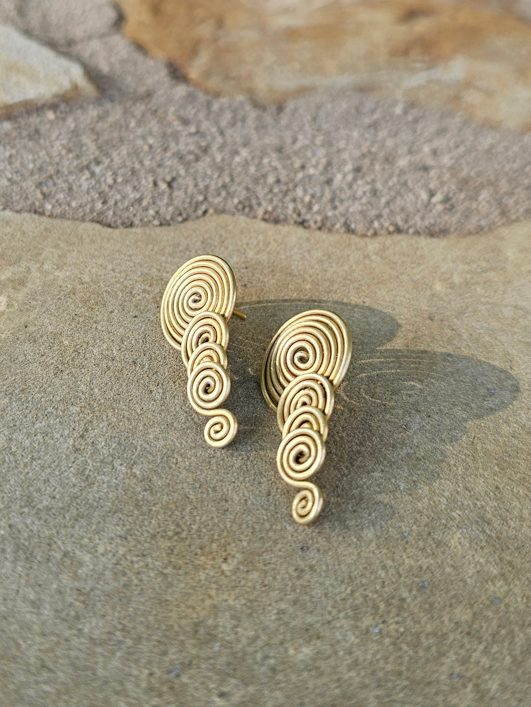 Continuing Spiral Drop Earrings