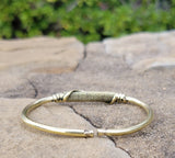 Thin Wrap Design Unisex Brass Bracelet