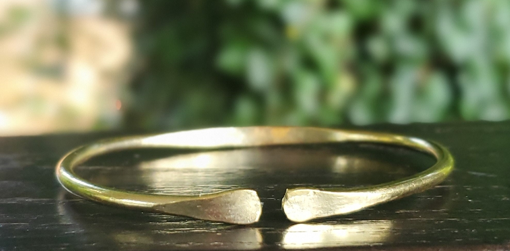 Convertible Infinity Interrupted Unisex Brass Bracelet