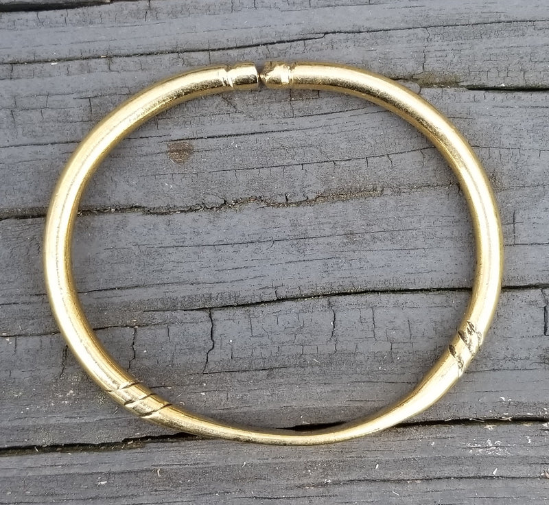 Un-Etched Unisex Brass Bracelet