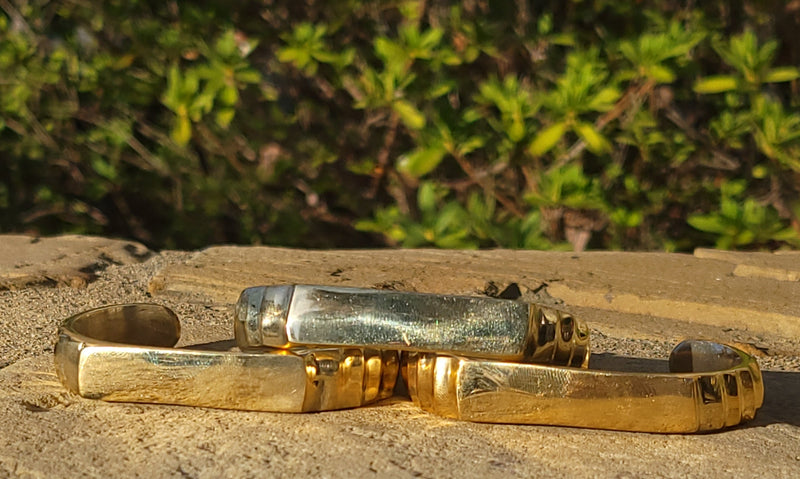 Medium Warrior Unisex Brass Bracelet