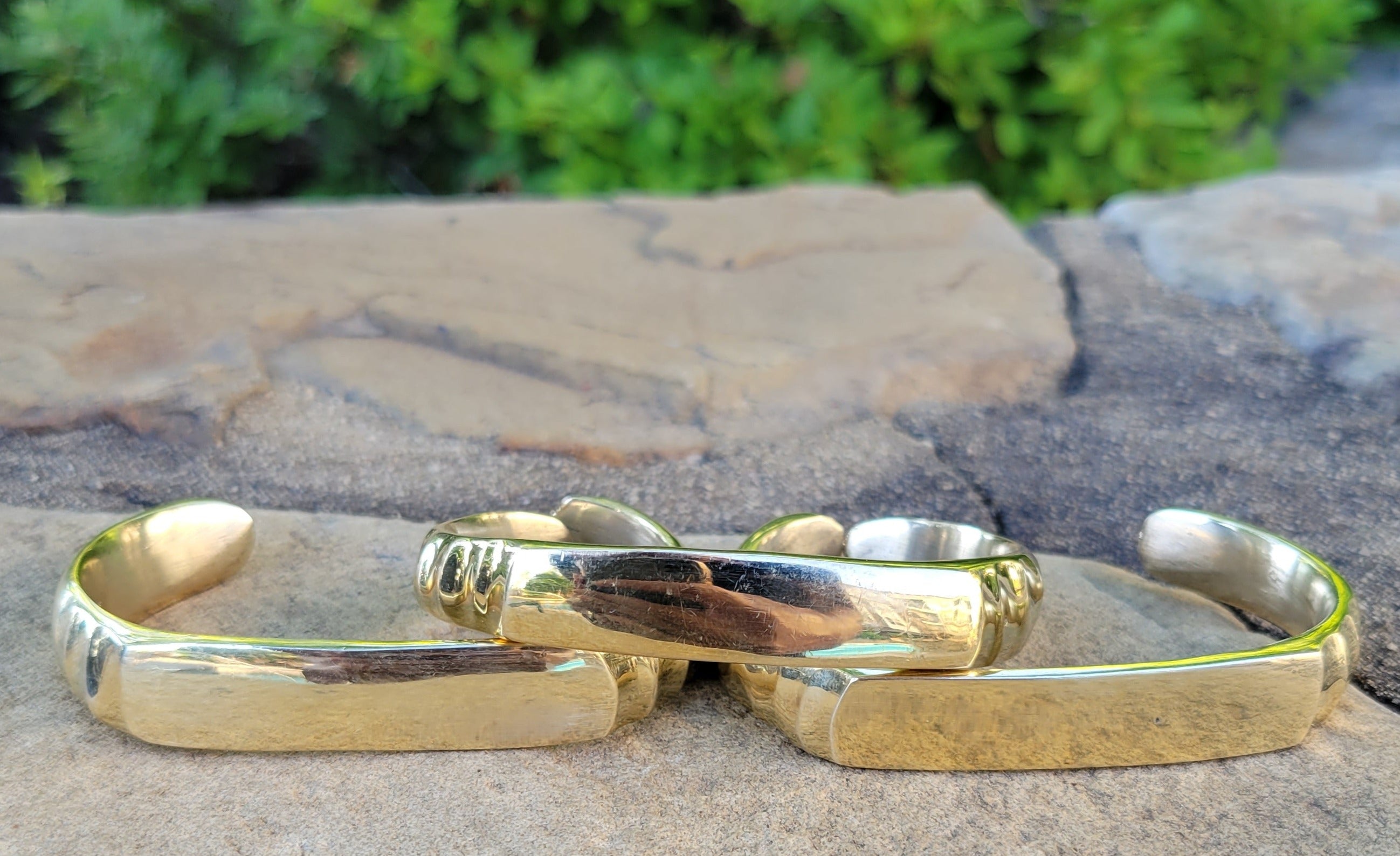Large Warrior Unisex Brass Bracelet