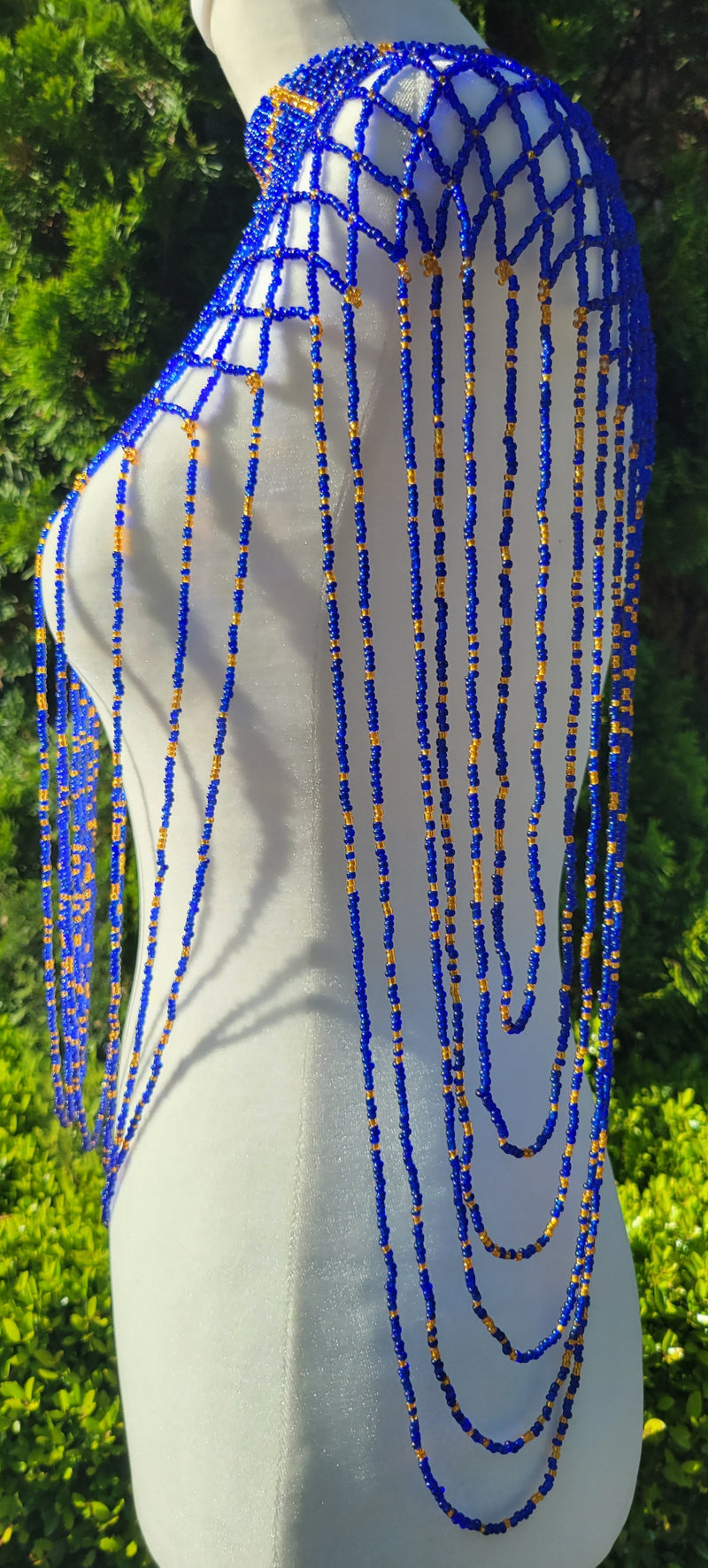 Blue & Gold Body Necklace
