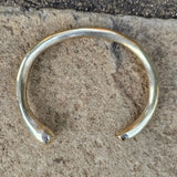 Large Open Tusk Brass Bracelet