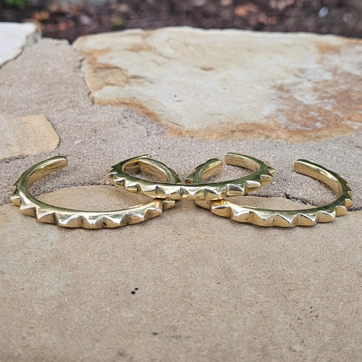Smooth Sunshine Unisex Brass Cuff