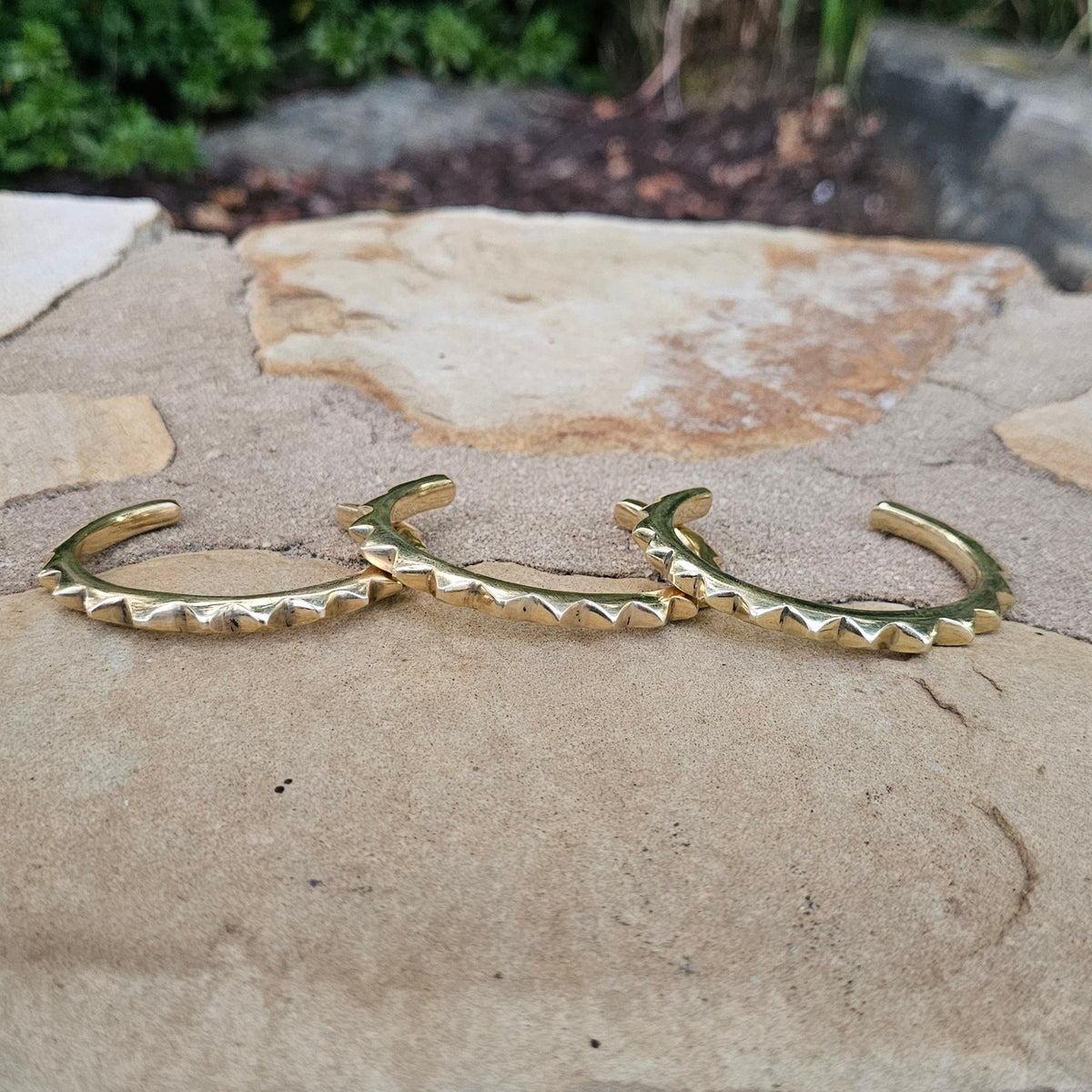 Smooth Sunshine Unisex Brass Cuff