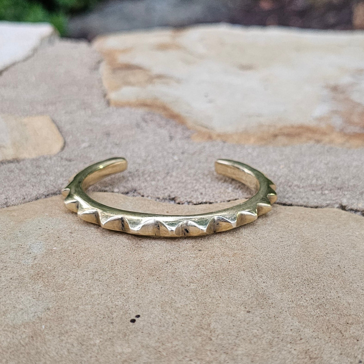Smooth Sunshine Unisex Brass Cuff
