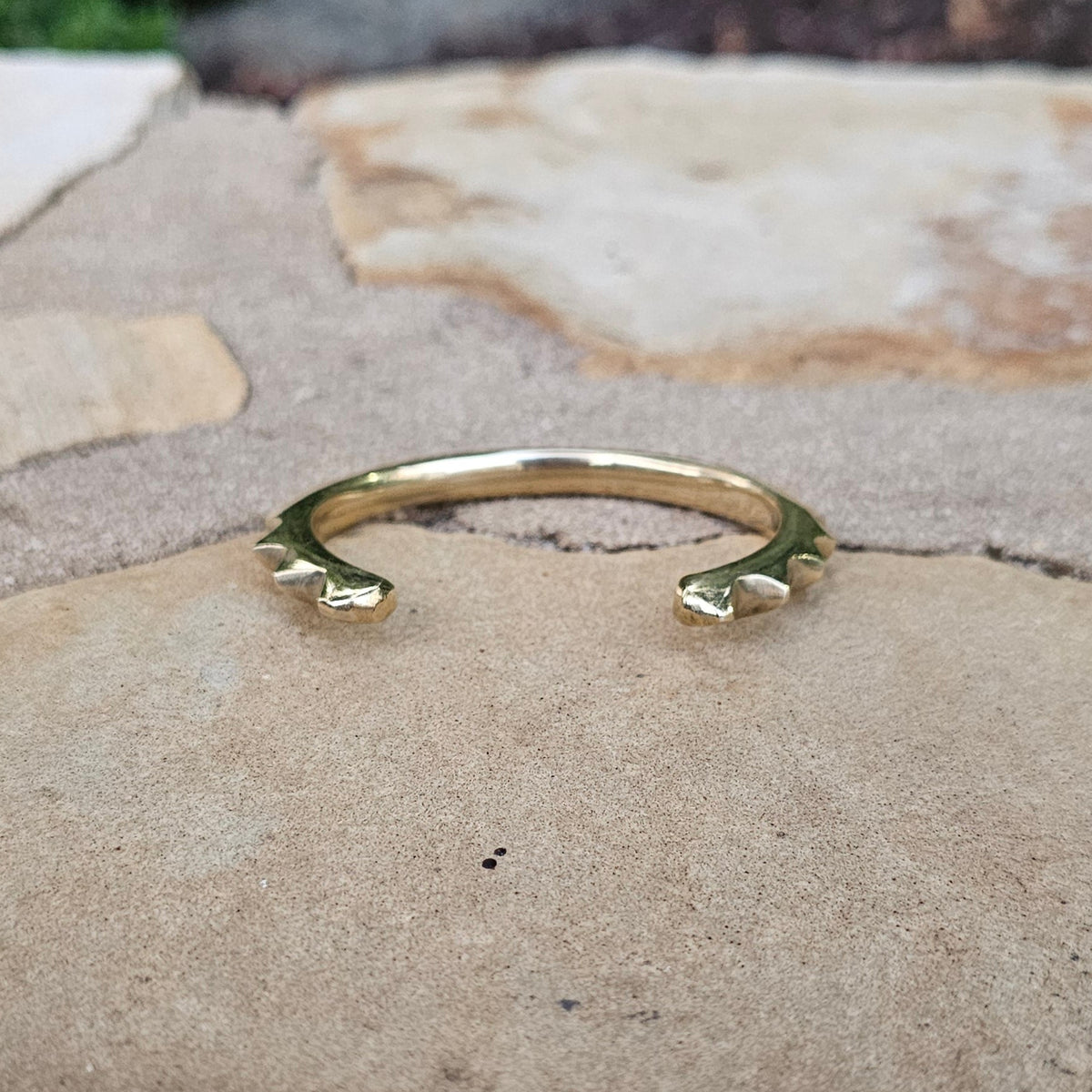 Smooth Sunshine Unisex Brass Cuff