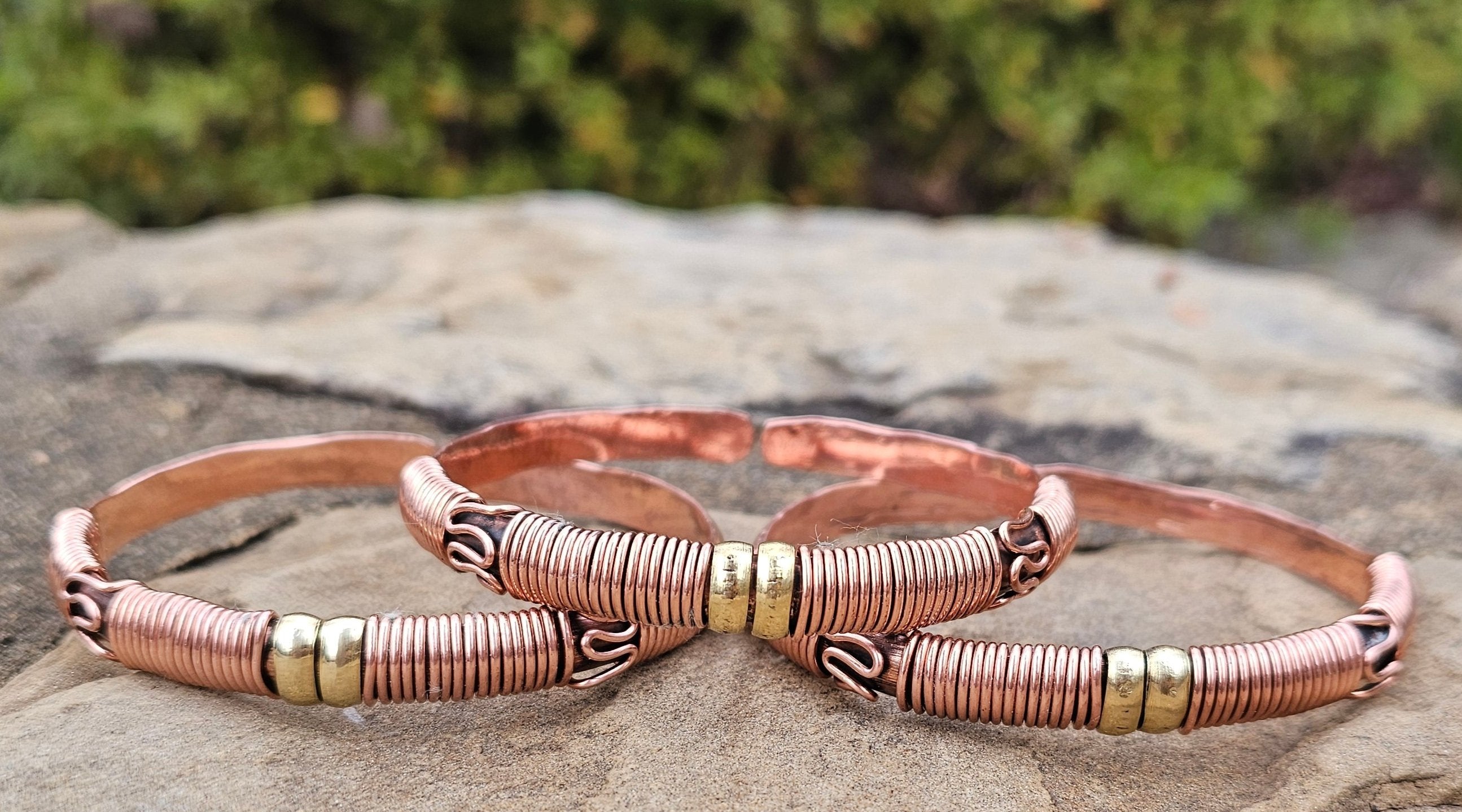 Copper Wrap Design Unisex Bracelet