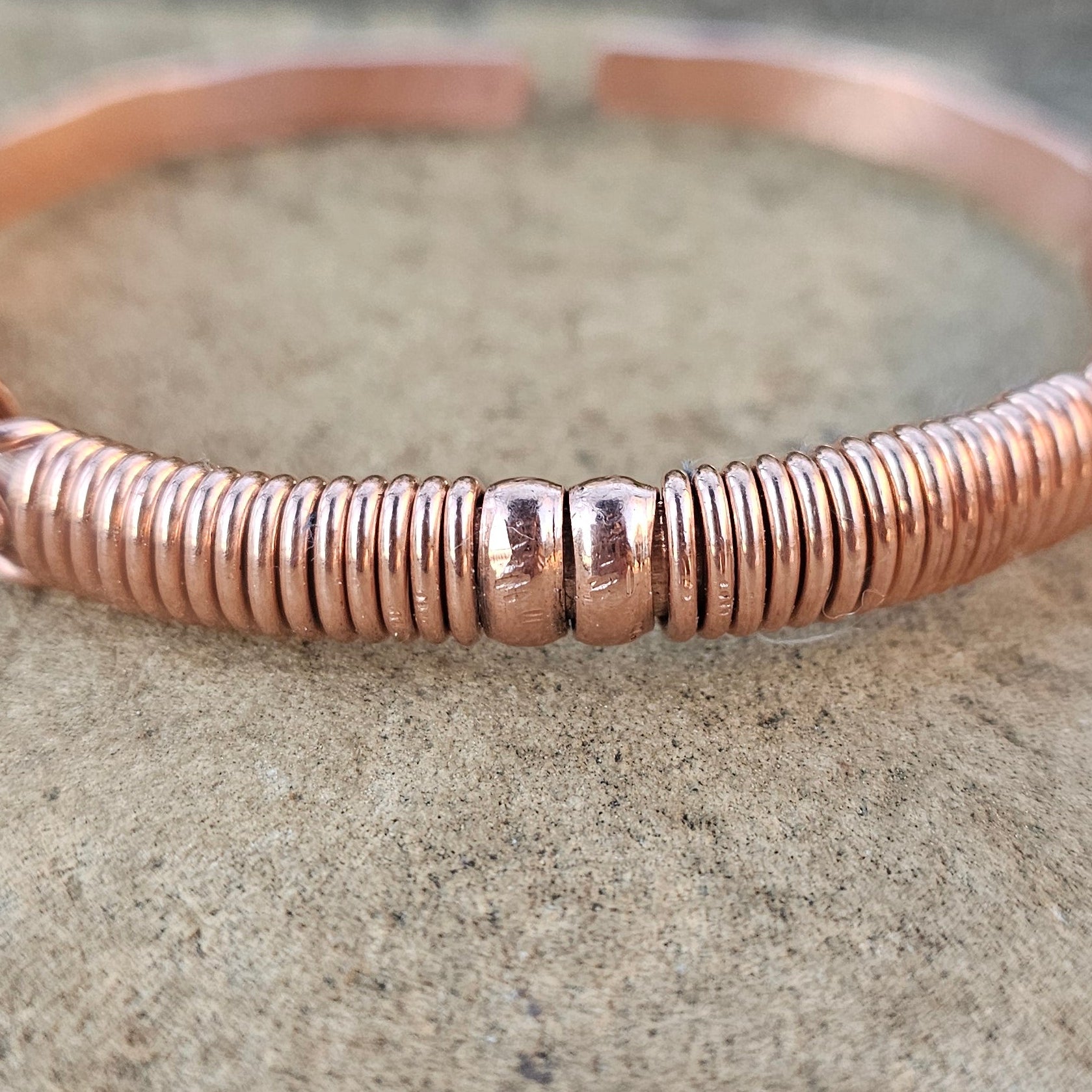 Copper Wrap Design Unisex Bracelet
