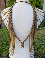 Gold & Black Cascading Body Necklace