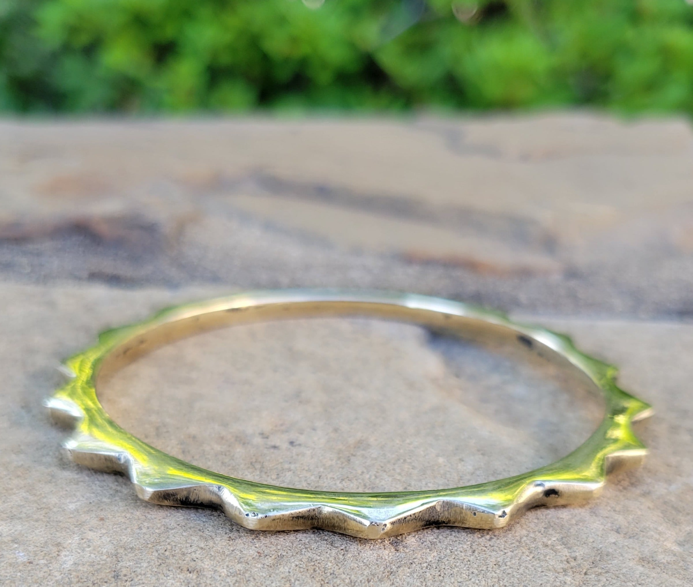 Smooth Sunshine Unisex Brass Bracelet