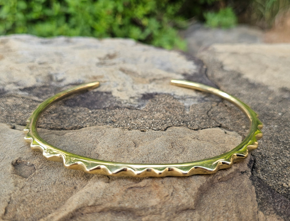 Smooth Sunshine Brass Choker