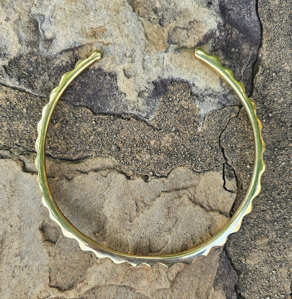 Smooth Sunshine Brass Choker