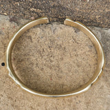 Rounded Warrior Unisex Brass Bracelet