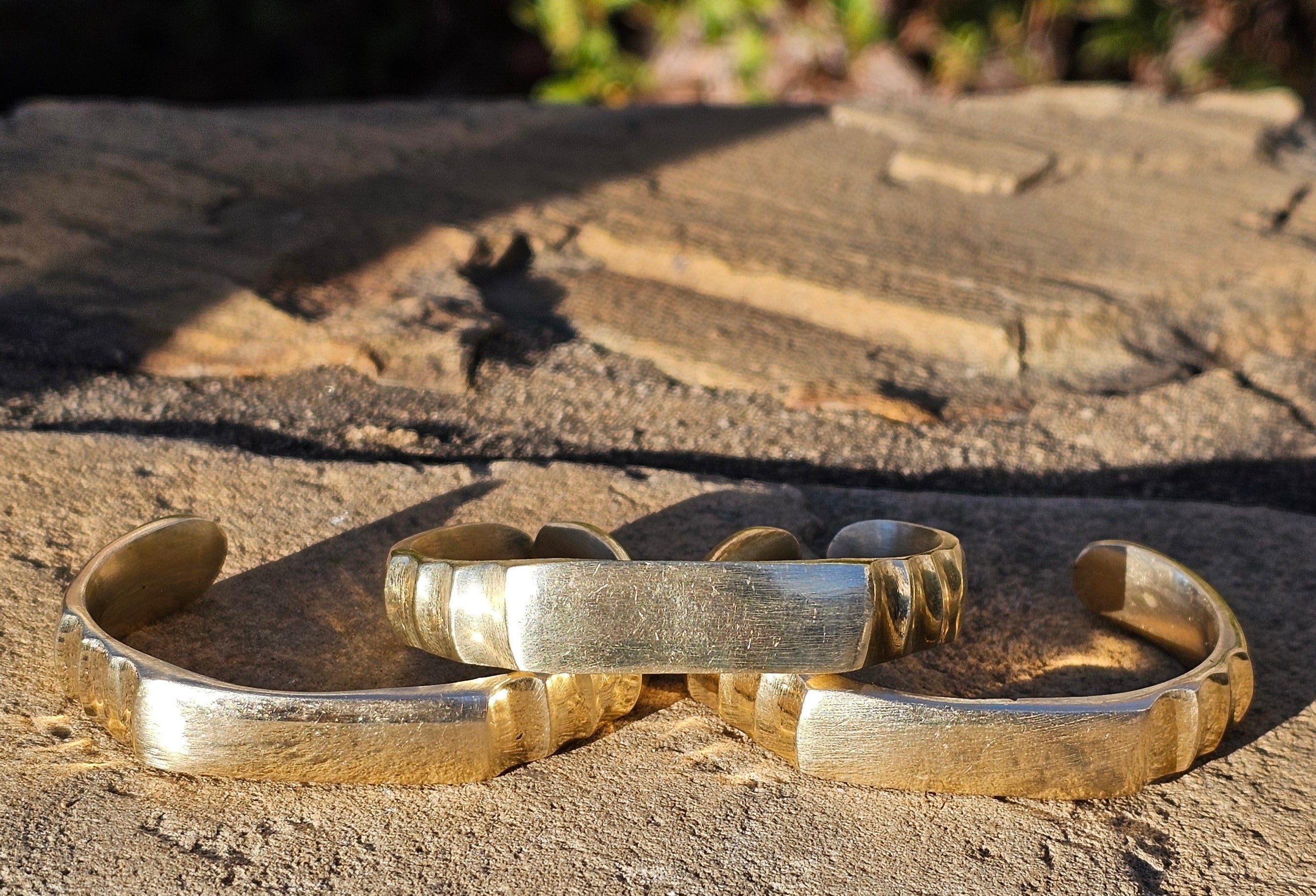 Small Warrior Unisex Brass Bracelet