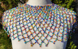 Multicolored Beaded Collar Necklace