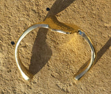 Hammered Motherland Brass Bracelet
