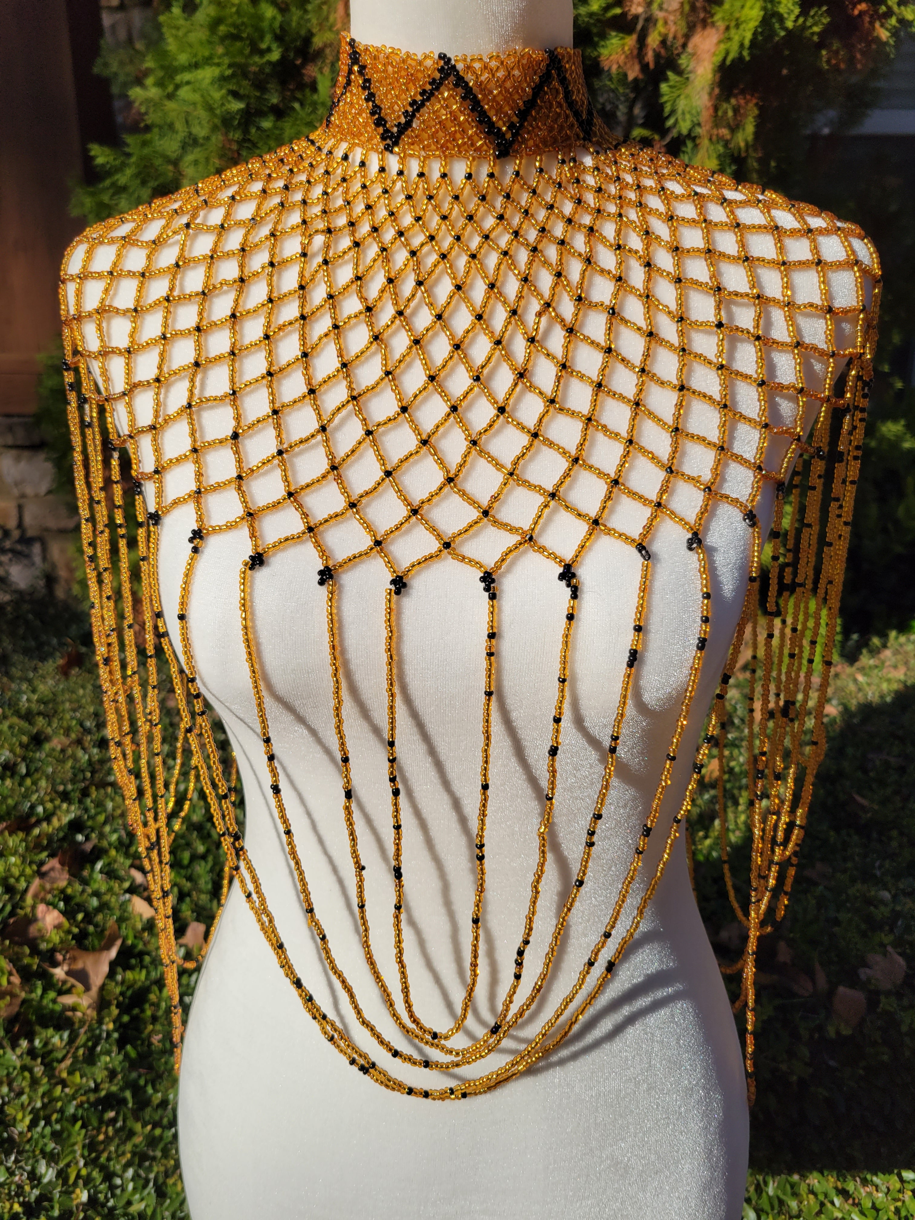 Gold & Black Body Necklace
