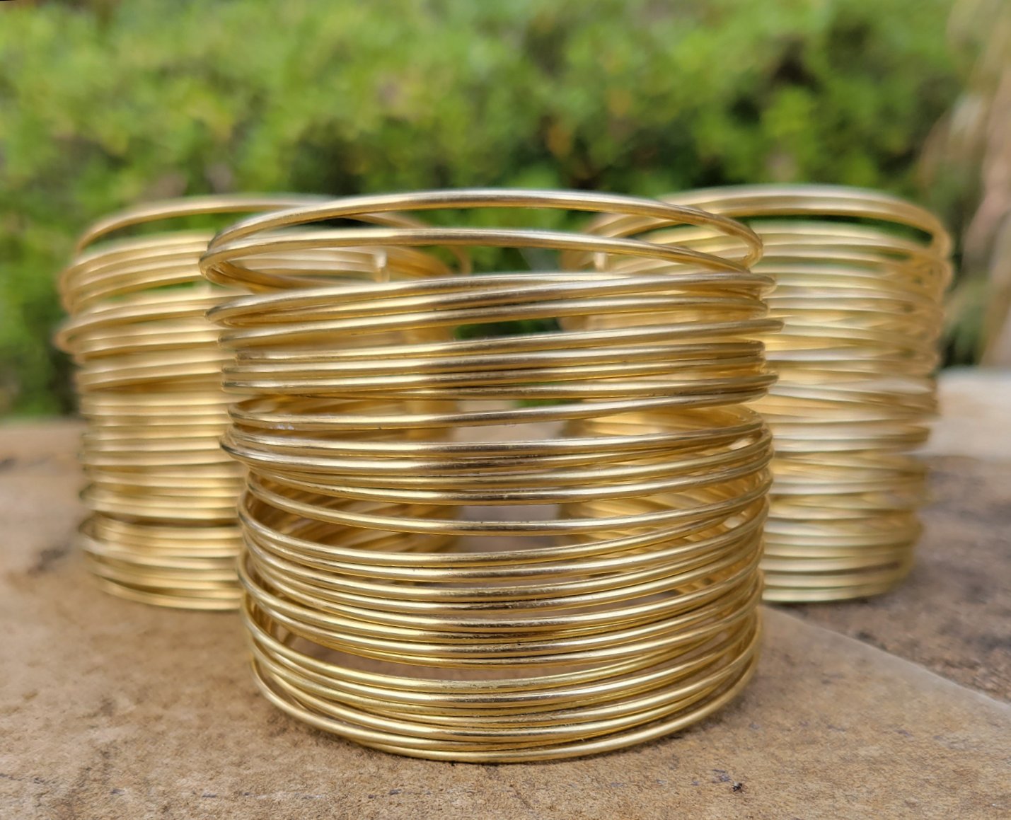 Wire Wrapped Kingdom Unisex Brass Cuff