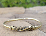 Thin Wrap Design Unisex Brass Bracelet