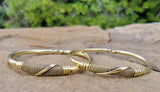 Thin Wrap Design Unisex Brass Bracelet