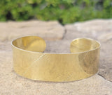 Tribal Stamped Unisex Brass Bracelet