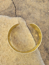 Tribal Stamped Unisex Brass Bracelet