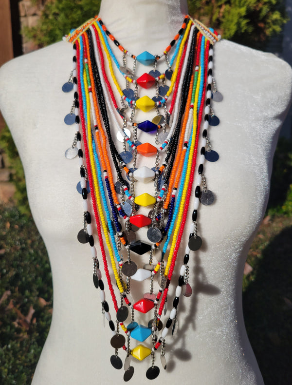 Multicolored Maasai Necklace