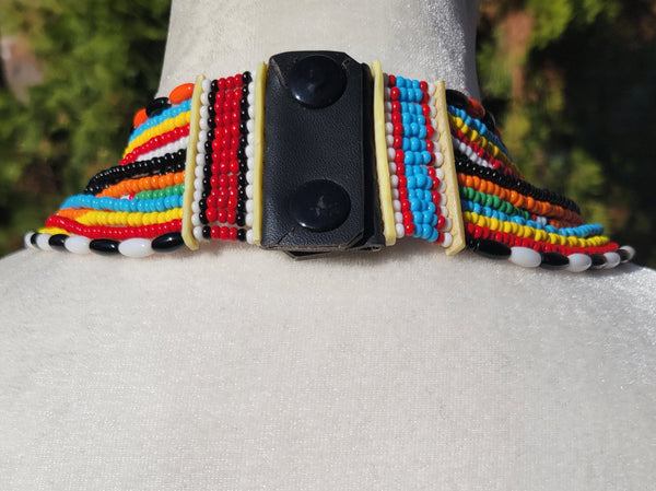 Multicolored Maasai Necklace