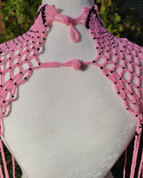 Pink and Black Body Necklace