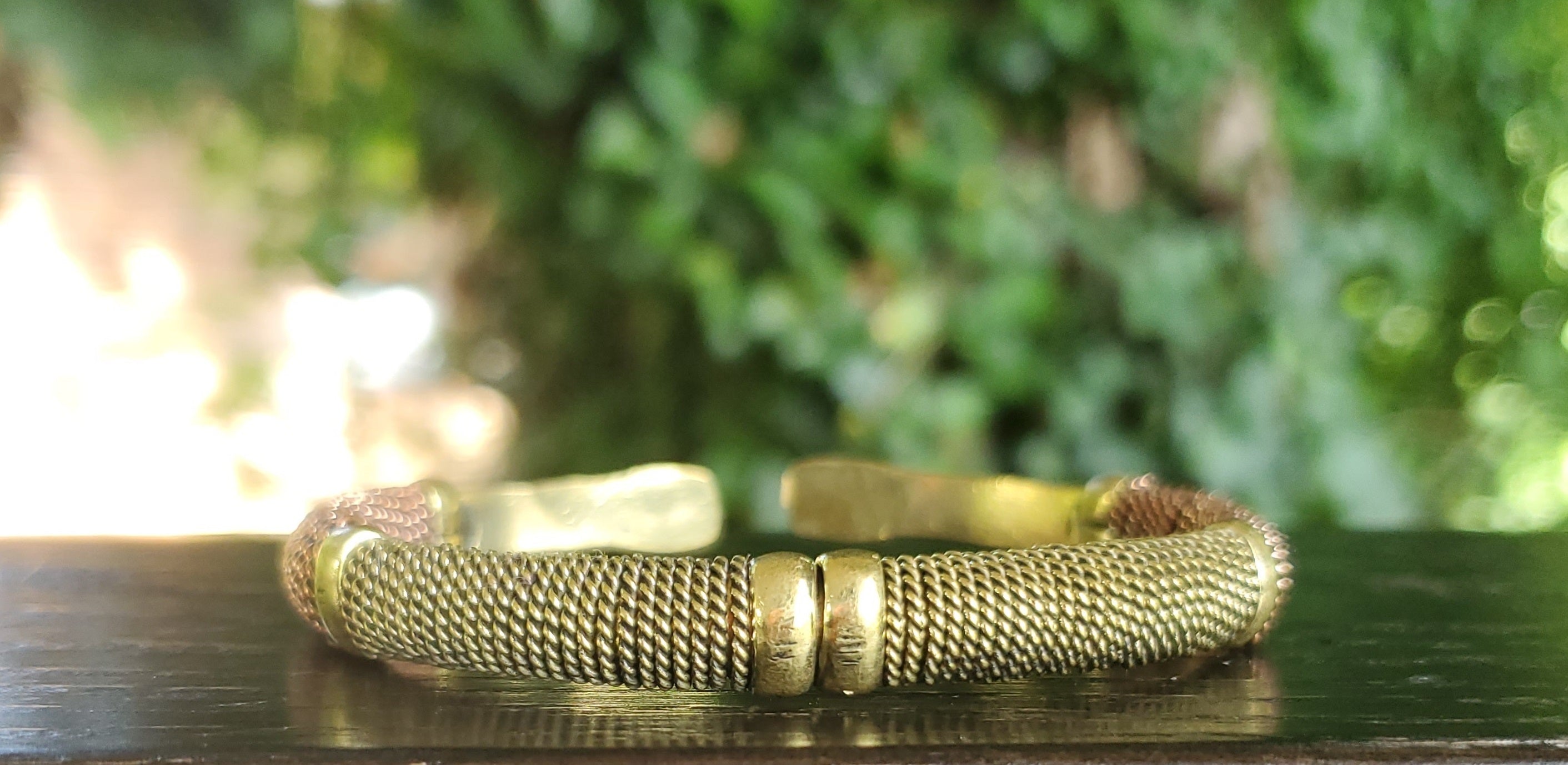 Copper & Brass Wrap Design Unisex Bracelet