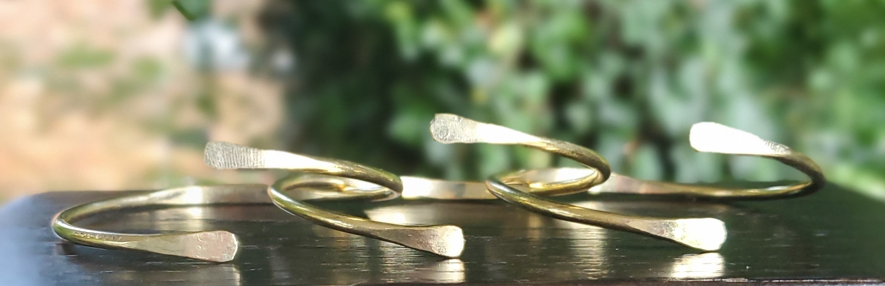 Convertible Infinity Interrupted Unisex Brass Bracelet