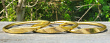 Etched Unisex Brass Bracelet